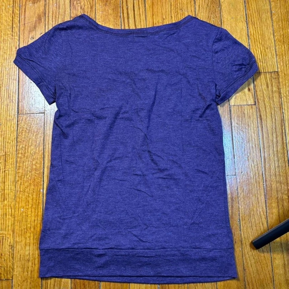 zenana outfitters Y2K Mc bling  blouse office purple babydoll style size small - Picture 4 of 6